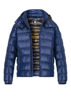 SAVE THE DUCK, Steppjacke Florian, Mikrofaser PLUMTECH®, Tintenblau