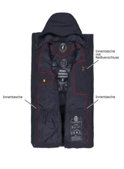 SAVE THE DUCK, Steppmantel Quinlan, Mikrofaser PLUMTECH®, Blauschwarz -Herrenausstatter Geschaft 450178 norm3