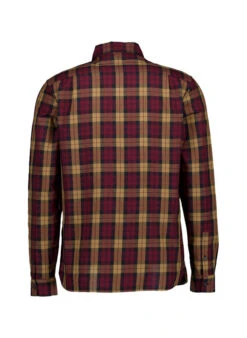 Fred Perry, Hemd, Baumwolle, Weinrot-caramel Kariert -Herrenausstatter Geschaft 450200 norm2