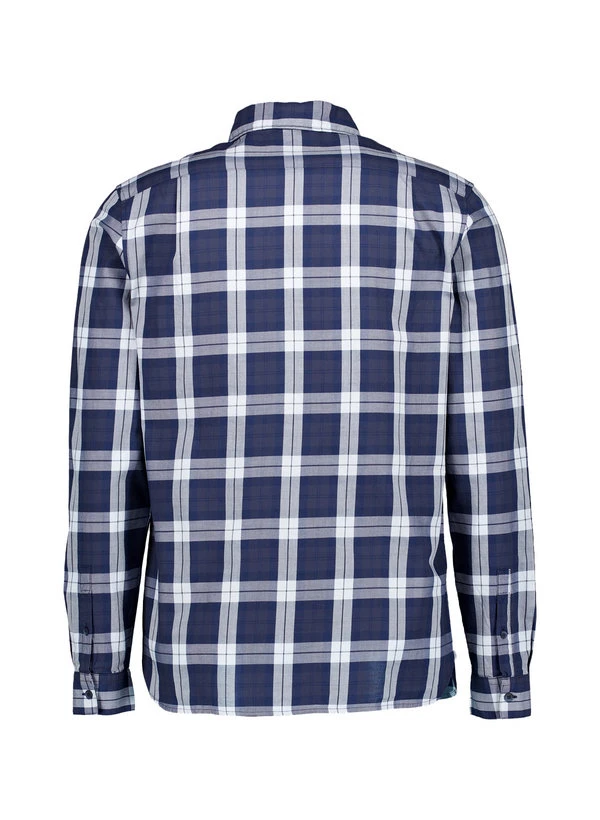 Fred Perry, Hemd, Baumwolle, Dunkelblau-weiß Kariert 5 Fred Perry, Hemd, Baumwolle, Dunkelblau-weiß Kariert – Bild 3