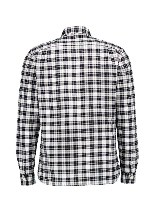 Fred Perry, Hemd, Baumwolle, Ecru-schwarz Kariert 5 Fred Perry, Hemd, Baumwolle, Ecru-schwarz Kariert – Bild 3