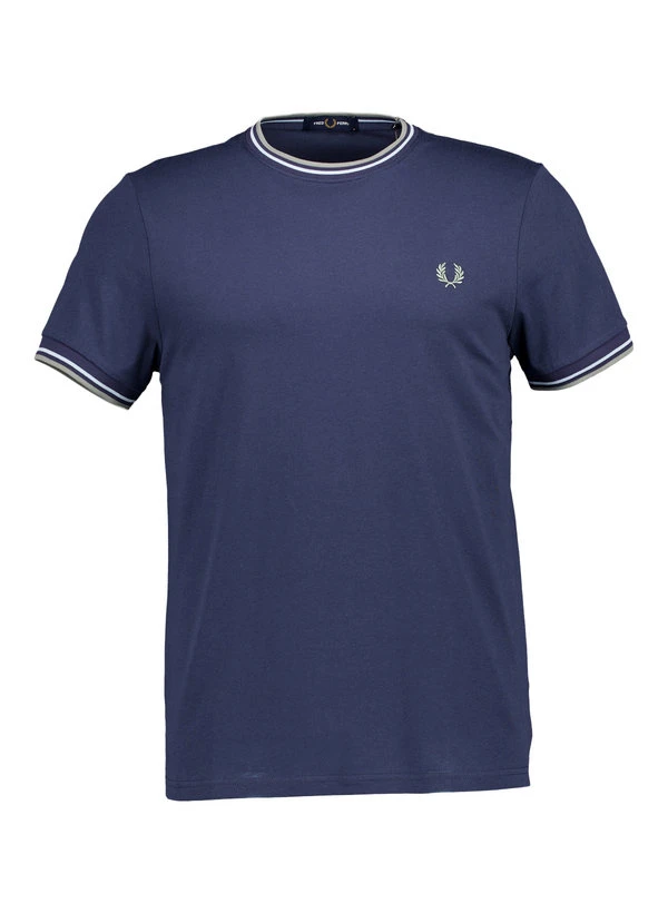 Fred Perry, T-Shirt, Baumwolle, Dunkelblau 3 Fred Perry, T-Shirt, Baumwolle, Dunkelblau