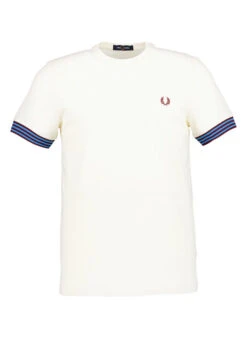 Fred Perry, T-Shirt, Baumwolle, Creme