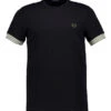 Fred Perry, T-Shirt, Baumwolle, Schwarz