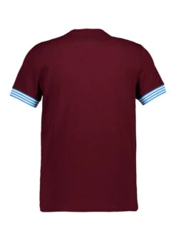 Fred Perry, T-Shirt, Baumwolle, Weinrot -Herrenausstatter Geschaft 450213 norm2