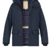 WOOLRICH, Daunenjacke, Mikrofaser, Blau -Herrenausstatter Geschaft 450230 norm