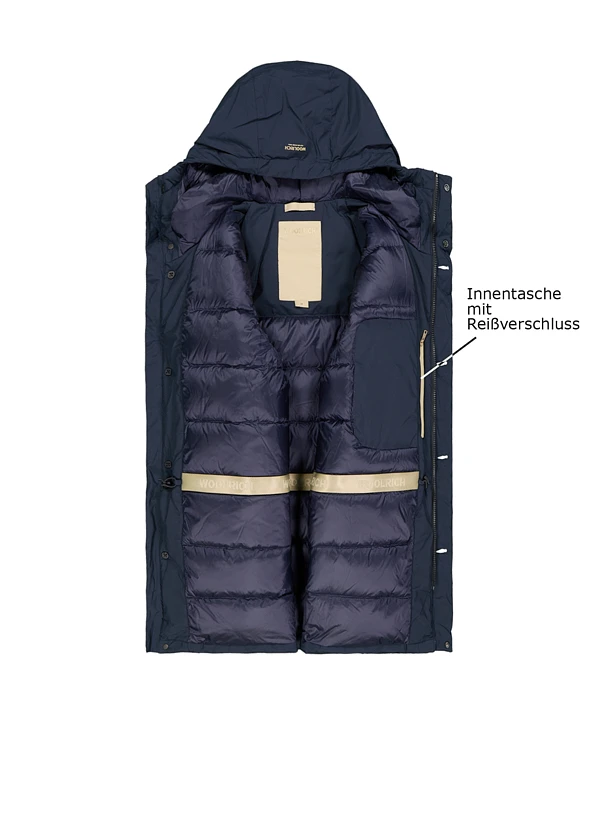 WOOLRICH, Daunenjacke, Mikrofaser, Blau 5 WOOLRICH, Daunenjacke, Mikrofaser, Blau – Bild 3