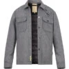 WOOLRICH, Overshirt, Wolle Daunenfutter, Grau Gemustert -Herrenausstatter Geschaft 450233 norm