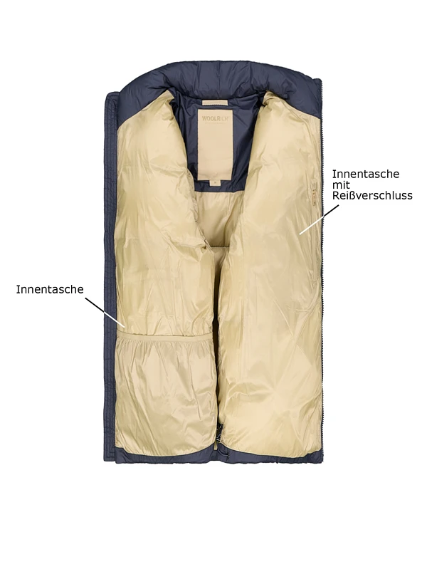 WOOLRICH, Daunenjacke, Mikrofaser, Navy 5 WOOLRICH, Daunenjacke, Mikrofaser, Navy – Bild 3