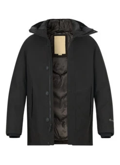 WOOLRICH, Daunenjacke, Mikrofaser GORE-TEX®, Schwarz