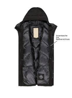 WOOLRICH, Daunenjacke, Mikrofaser GORE-TEX®, Schwarz -Herrenausstatter Geschaft 450262 norm3