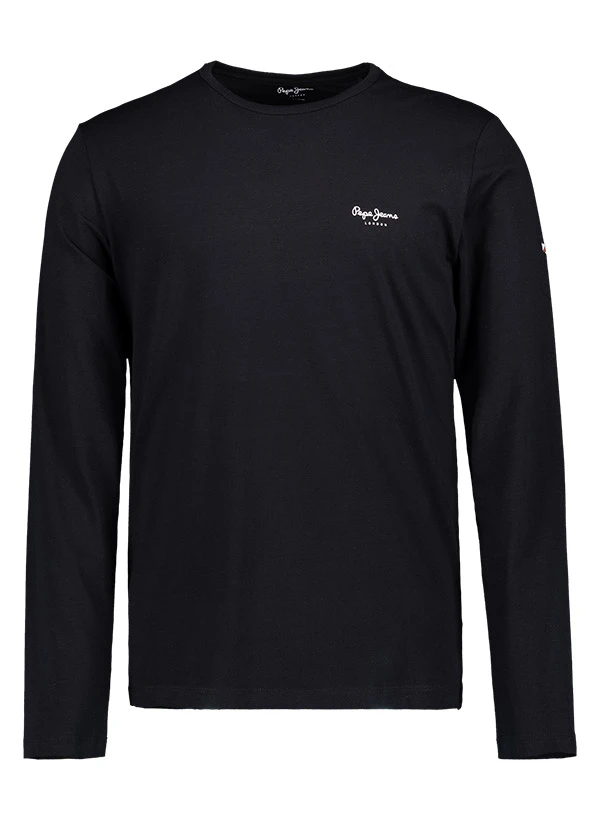 Pepe Jeans, Longsleeve, Slim Fit, Baumwolle, Schwarz 3 Pepe Jeans, Longsleeve, Slim Fit, Baumwolle, Schwarz