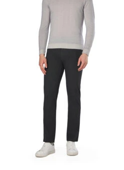 Pierre Cardin, Hose Lyon, Baumwolle, Anthrazit Meliert