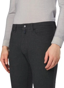 Pierre Cardin, Hose Lyon, Baumwolle, Anthrazit Meliert -Herrenausstatter Geschaft 450298 norm3