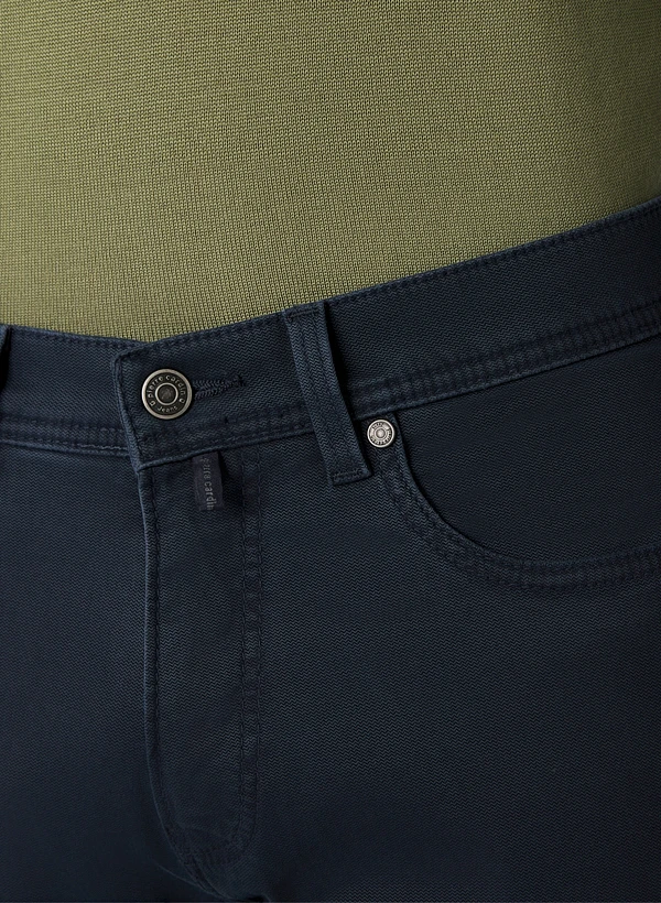 Pierre Cardin, Hose Lyon, Baumwolle, Navy 6 Pierre Cardin, Hose Lyon, Baumwolle, Navy – Bild 4