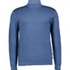 Pierre Cardin, Rollkragenpullover, Merinowolle, Stahlblau -Herrenausstatter Geschaft 450310 norm
