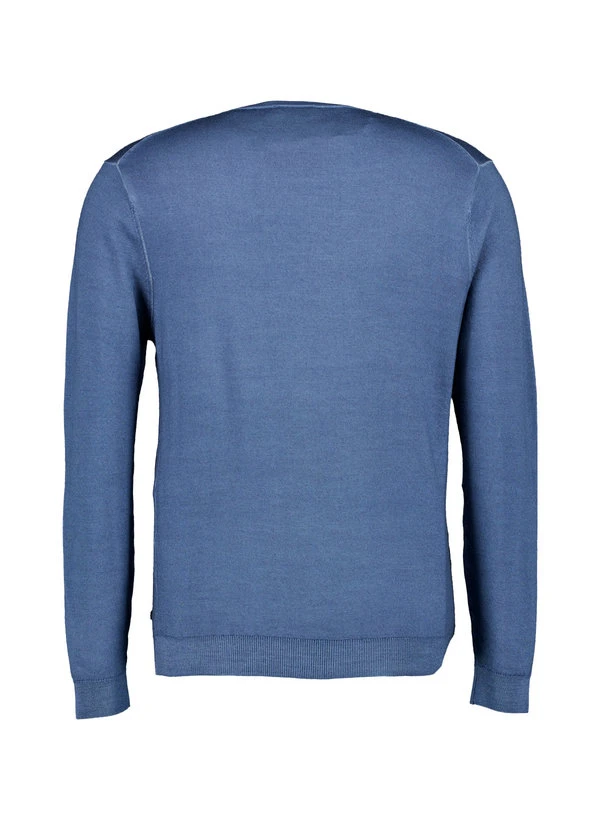 Pierre Cardin, Pullover, Merinowolle, Stahlblau 4 Pierre Cardin, Pullover, Merinowolle, Stahlblau – Bild 2