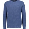 Pierre Cardin, Pullover, Baumwolle, Stahlblau 1 Pierre Cardin, Pullover, Baumwolle, Stahlblau -Herrenausstatter Geschaft 450317 norm
