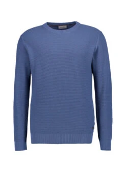 Pierre Cardin, Pullover, Baumwolle, Stahlblau