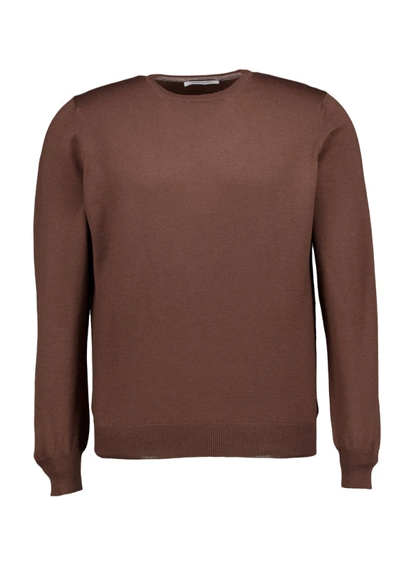 Gran Sasso, Pullover, Merinowolle Extrafein, Kaffee 3 Gran Sasso, Pullover, Merinowolle Extrafein, Kaffee