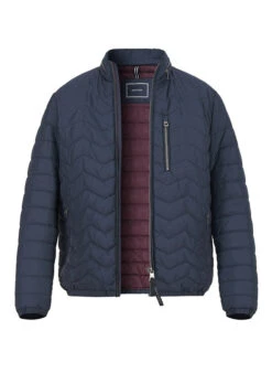 Pierre Cardin, Steppjacke, Mikrofaser Wasserabweisend, Blau