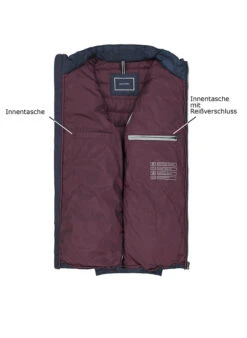 Pierre Cardin, Steppjacke, Mikrofaser Wasserabweisend, Blau -Herrenausstatter Geschaft 450339 norm3