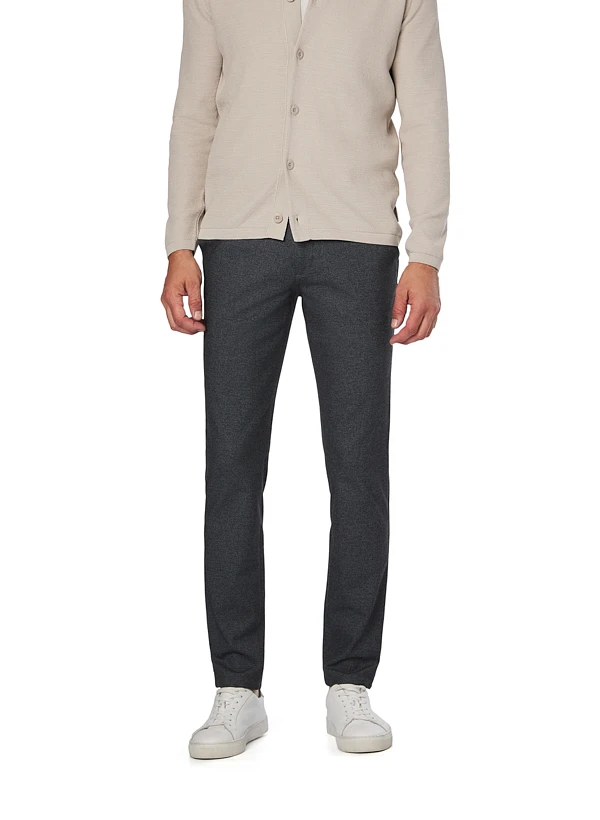 GARDEUR, Chino Tonic, Modern Fit, Mikrofaser, Dunkelgrau Meliert 3 GARDEUR, Chino Tonic, Modern Fit, Mikrofaser, Dunkelgrau Meliert