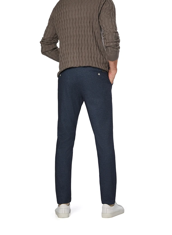 GARDEUR, Chino Tonic, Modern Fit, Mikrofase, Marine Meliert 4 GARDEUR, Chino Tonic, Modern Fit, Mikrofase, Marine Meliert – Bild 2