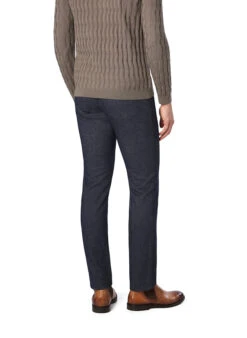 GARDEUR, Hose Bill, Modern Fit, Baumwolle, Marine Meliert -Herrenausstatter Geschaft 450346 norm2