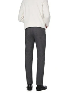 GARDEUR, Hose Bill, Modern Fit, Baumwolle, Hellgrau Meliert -Herrenausstatter Geschaft 450347 norm2