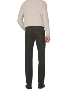 GARDEUR, Hose Bill, Modern Fit, Baumwolle, Khaki Meliert -Herrenausstatter Geschaft 450351 norm2