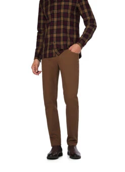 GARDEUR, Hose Bill, Modern Fit, Baumwolle, Tabak