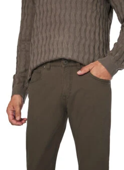 GARDEUR, Hose Bill, Modern Fit, Baumwolle, Khaki -Herrenausstatter Geschaft 450356 norm3