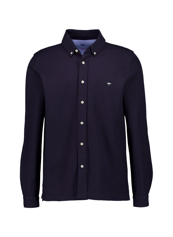 Fynch-Hatton, Hemd, Baumwoll-Piquè, Navy 3 Fynch-Hatton, Hemd, Baumwoll-Piquè, Navy