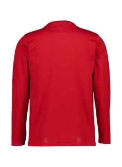 Fynch-Hatton, Longsleeve, Baumwolle, Garnetrot -Herrenausstatter Geschaft 450386 norm2