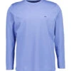 Fynch-Hatton, Longsleeve, Baumwolle, Kristalblau 2 Fynch-Hatton, Longsleeve, Baumwolle, Kristalblau -Herrenausstatter Geschaft 450387 norm