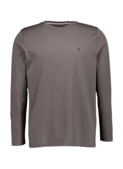 Fynch-Hatton, Longsleeve, Baumwolle, Asphalt