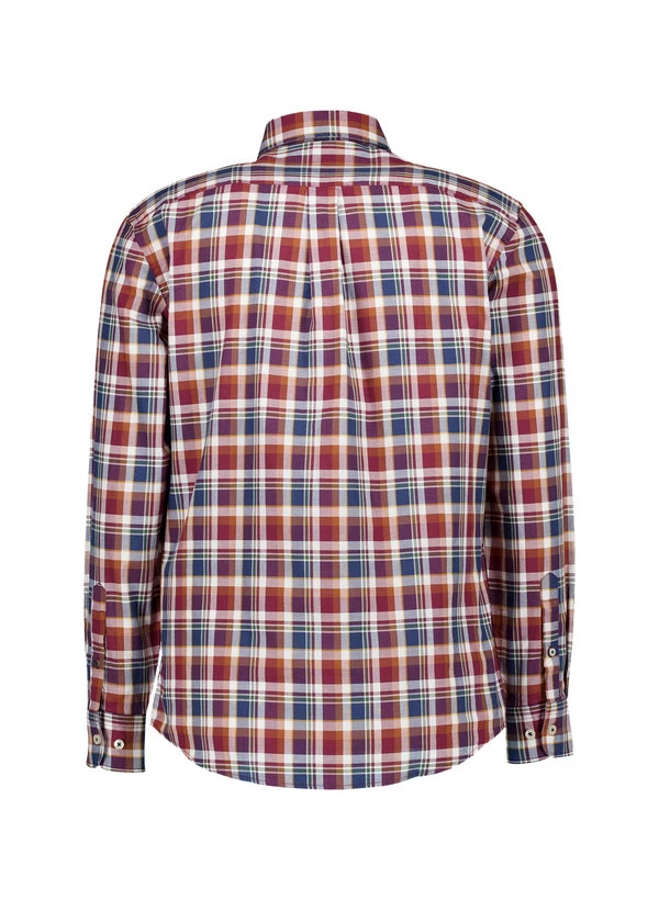 Fynch-Hatton, Hemd, Oxford, Merlot-weiß Kariert 5 Fynch-Hatton, Hemd, Oxford, Merlot-weiß Kariert – Bild 3