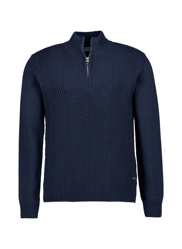 Pierre Cardin, Troyer, Baumwolle-Wolle, Dunkelblau 3 Pierre Cardin, Troyer, Baumwolle-Wolle, Dunkelblau