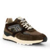 Floris Van Bommel, De Treener 01.19 Sneaker, Leder-Textil, Dark Green -Herrenausstatter Geschaft 450428 norm