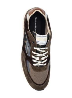 Floris Van Bommel, De Treener 01.19 Sneaker, Leder-Textil, Dark Green 6 Floris Van Bommel, De Treener 01.19 Sneaker, Leder-Textil, Dark Green -Herrenausstatter Geschaft 450428 norm2