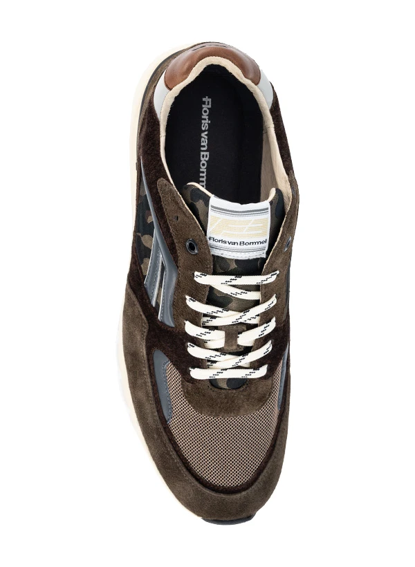 Floris Van Bommel, De Treener 01.19 Sneaker, Leder-Textil, Dark Green 4 Floris Van Bommel, De Treener 01.19 Sneaker, Leder-Textil, Dark Green – Bild 2