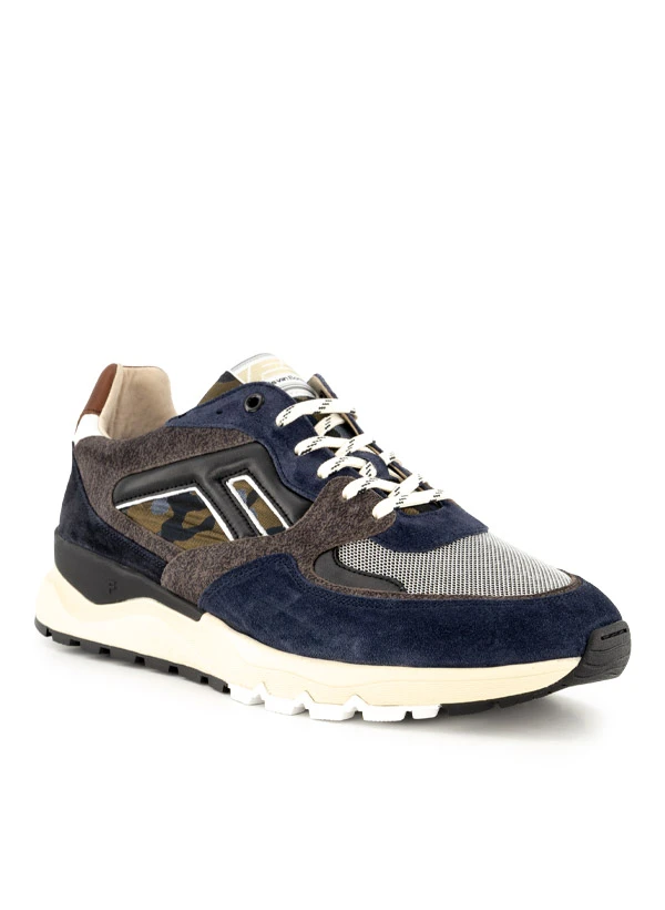 Floris Van Bommel, De Treener 01.19 Sneaker, Leder-Textil, Light Blue 3 Floris Van Bommel, De Treener 01.19 Sneaker, Leder-Textil, Light Blue