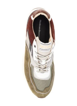 Floris Van Bommel, Noppi 29.53 Sneaker, Veloursleder-Textil, Grün-bordeaux 6 Floris Van Bommel, Noppi 29.53 Sneaker, Veloursleder-Textil, Grün-bordeaux -Herrenausstatter Geschaft 450436 norm2