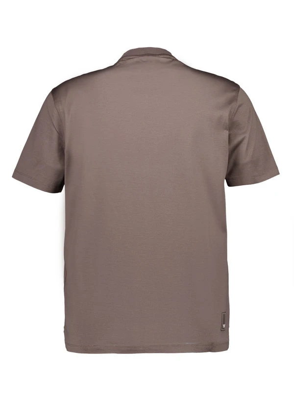 EMPORIO ARMANI, T-Shirt, Lyocell-Baumwolle, Braungrau 5 EMPORIO ARMANI, T-Shirt, Lyocell-Baumwolle, Braungrau – Bild 3