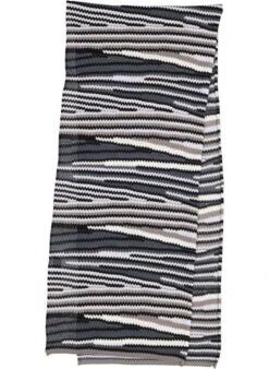 MISSONI, Schal, Wolle, Grau-weiß-schwarz -Herrenausstatter Geschaft 450566 norm2