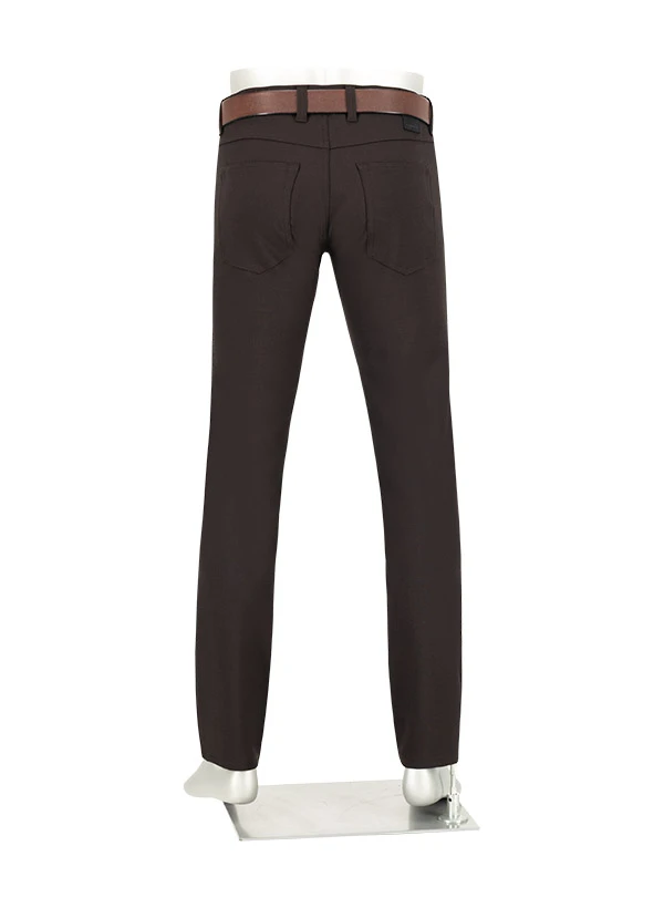 Alberto, Hose Pipe, Regular Fit, Ceramica®,dunkelbraun 6 Alberto, Hose Pipe, Regular Fit, Ceramica®,dunkelbraun – Bild 4