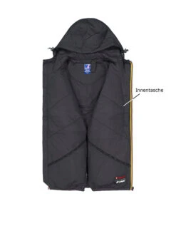 K-WAY, Regenjacke, Mikrofaser, Wasserabweisend, Schwarz -Herrenausstatter Geschaft 450741 norm3