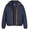K-WAY, Regenjacke, Mikrofaser, Wasserabweisend, Blau -Herrenausstatter Geschaft 450743 norm