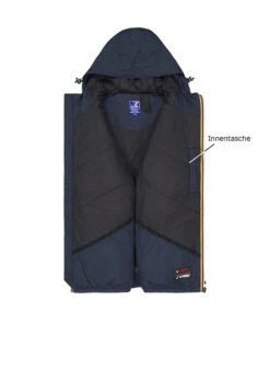 K-WAY, Regenjacke, Mikrofaser, Wasserabweisend, Blau -Herrenausstatter Geschaft 450743 norm3